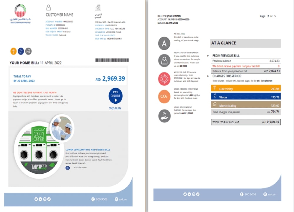  Minol USA business utility bill 